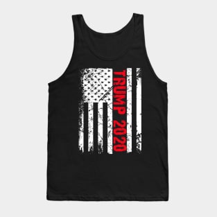 Trump 2020 American Flag Tank Top